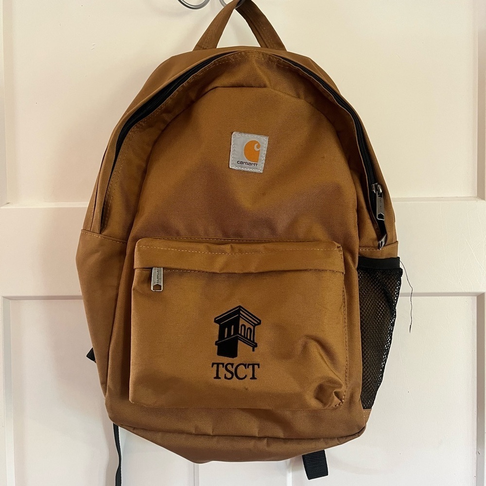 Carhartt Brown Backpack with logo
